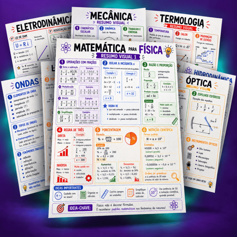 Entregáveis: todos os resumos visuais e mapas mentais